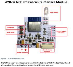 Wfd-30 Wifitrax Wni-32 Nce Pro Cab Wi-fi Interface Module Use With Wfd-30/31 Or Withrot