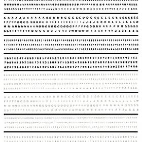 Woodt575 Woodland Scenics Mini Lettering Dry Transfer Black/white Train Decals/