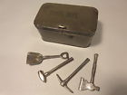 X1997 Lionel 208 Early 4 Gauge Dk Standard Tool Gray Box Tools