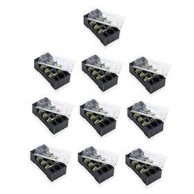 Tb-1504 Youcheng 3 Positions Dual Rows 600v 15a Barrier Screw Terminal Strip Block With Cover