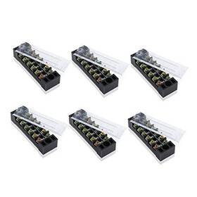 Tb-1506 Youcheng 6 Positions Dual Rows 600v 15a Barrier Screw Terminal Strip Block With Cover
