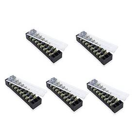 Tb-1508 Youcheng 8 Positions Dual Rows 600v 15a Barrier Screw Terminal Strip Block With Cover