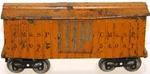 Prewar Lionel Manufacturing #114 Standard Gauge Mfg Co Cm&sp Boxcar Orange 54087. Fixed Price $95.00.