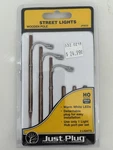Ho Scale Woodland Scenics JP5630 Just Plug Wooden Pole Street Lights (3) Pcs,new. Fixed Price $20.99.