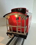 Lionel /lti Standard Gauge 1517 Red & Black Illuminated Caboose Very Nice. Fixed Price $100.00.
