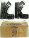 Lionel No 1121 Pair Electric Remote Control O27 Gauge Right Switch Train Tracks. Fixed Price $80.00.