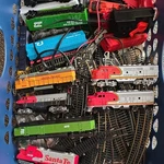 Lima Ho 1:87 Mixed Train Lot 21PC Track Locomotive Freight Caboose Santa Fe. Fixed Price $250.00.