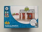 Nib Big Jigs Wooden Railway Train Station Compatible Accessory. Fixed Price $29.99.