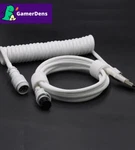 Custom Aviator Coiled Type-c Cable Double Sleeved For Mechanical Keyboards. Fixed Price $19.99.