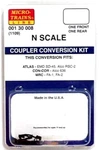 Scale Micro Trains 130008 Atlas Locomotive Coupler Conversion Kit. Fixed Price $9.45.