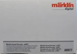 Marklin 60977 MSD3 Sounddecoder Electric Locomotive Sounds - Brand New. Fixed Price $94.95.
