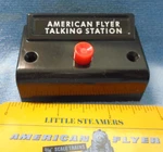 American Flyer Talking Station Control Button New Repro XA10961F. Fixed Price $17.95.