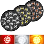2X 14 Led 3" Round Truck Trailer Tail Stop Turn Brake Lights Flash Strobe. Fixed Price $17.84.