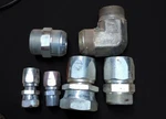 Lenz Steel Threaded Elbow And Coupling Pipe & Hose Fittings Lot - Assorted Types. Fixed Price $50.00.