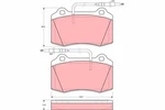 Brake Pad Set, Disc Trw GDB1359. Fixed Price $78.90.
