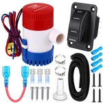 Saysurey Boat Water Pump 12V 24V 3 Way Switch Panel 11/8 Inch Dia Bilge.... Fixed Price $52.41.