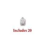 Digitrax LNRJ12P20 PLUGS-20 Pack. Fixed Price $11.40.