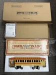 + Lionel Mth Standard Tinplate 9 Orange & Cream Pay As You Enter Trolley PS.2. Fixed Price $999.99.