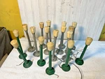 Qty 16 Metal Street Lamps 10 Lionel Postwar #71 Posts, Latrobe Castings. Fixed Price $75.00.
