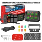 6 Gang On/off Switch Panel Electronic Relay System For Led Light Bar Boat Marine. Fixed Price $85.89.