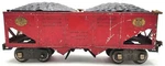 Lionel 516 Vintage Standard Gauge Lines 2-BAY Hopper With Coal. Fixed Price $140.64.