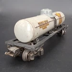 Lionel 2755 Prewar Gauge Sunoco Metal Single Dome Tank Car - Tinplate Grey. Fixed Price $49.99.