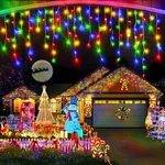 164FT Ice Lights Outdoor, 1600 Led Drops With Timer & Memory, IP44 Waterproof.... Fixed Price $144.92.