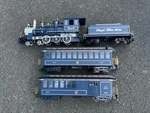 1994 Bachmann Big Haulers Royal Blue Lines Scale Train Set, Runs (c). Fixed Price $119.99.