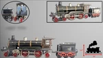 Very Rare 1902-1906 Rklin 2-B-1 1-GAUGE Ce 1021 4-4-2 Clockwork Locomotive. Fixed Price $4000.00.