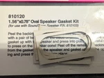 Soundtraxx 810120 1.56" 0.78" Oval Speaker Gasket Kit. Fixed Price $7.99.
