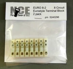 Nce 8-CIRCUIT Eurostyle Terminal Strips For 14-24 Awg Wire PKG(2) 5240296. Fixed Price $13.98.