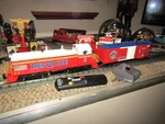 Mth Fdny Rescue Ps. Locomotive, Caboose And Ir Remote Control Set 50-1012. Fixed Price $329.95.