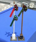 Pre-war Lionel 65 & 66 Standard Gauge Semaphores. Fixed Price $10.00.