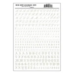 Woodland Scenics White Dry Transfer Alphabet & Numbers Script/old English MG756. Fixed Price $9.98.