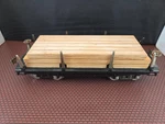 Lionel #211 Standard Gauge Flatcar W/lumber Load In Great Shape Prewar 1926-40. Fixed Price $39.99.