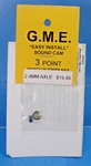 G.m.e. Sound Cam 2.4MM Axle Point, Pfm Pbl Dcc Bachmann Loco Ho ON30 Tender. Fixed Price $19.95.