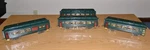 4 Lionel Standard Gauge Tinplate Dark Green Parlor Passenger Car Set (1926-30). Fixed Price $589.99.