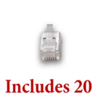 New Digitrax RJ12 PLUGS-20 Pack. Fixed Price $14.99.