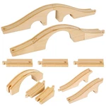 8 Pcs Train Track Expansion Set Wooden Bridges Straight Tra.... Fixed Price $28.41.