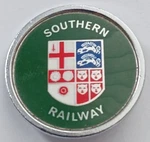 Steam Train Railway Loco Enamel Pin Badge. Southern Crest. PB7-1201. Fixed Price $9.39.