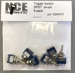 Nce #5240303 TS6S On/on Spst Toggle Switch 6-PACK 125V 5A. Fixed Price $17.99.