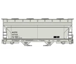 Accurail Scale 2-BAY Covered Hopper Kit Acfx #44795 2220. Fixed Price $18.38.
