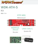 New Train Control Systems Tcs 1768 Wow Kit WDK-ATH-5 Dcc Sound Decoder. Fixed Price $124.97.