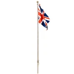 New Woodland Scenics JP5959 Medium Union Jack Flag Pole With Small Spotlight. Fixed Price $16.49.