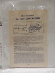 Lionel Postwar Original Instruction Sheet #153C Contactor 1952. Fixed Price $5.00.