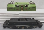 Lionel Prewar Standard Gauge 408E Apple Green Electric Locomotive Shell W/frame. Fixed Price $299.95.
