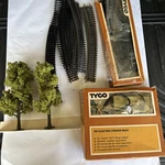 Vintage Tyco Ho Electric Power Pack Original Box No. 899 Trees And Track Lot. Fixed Price $15.99.