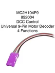 Soundtraxx MC2H104P9 Universal 9-PIN Dcc Motor Decoder Function 852004. Fixed Price $27.86.