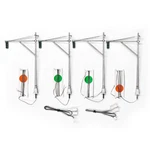 New Woodland Scenics JP5666 Mast-arm Traffic Lights Just Plug (4) O-scale. Fixed Price $47.99.