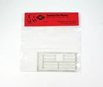 Eastern Car Works #9108 Windows For Bowser Pennsylvania Railroad N5C Caboose. Fixed Price $9.00.
